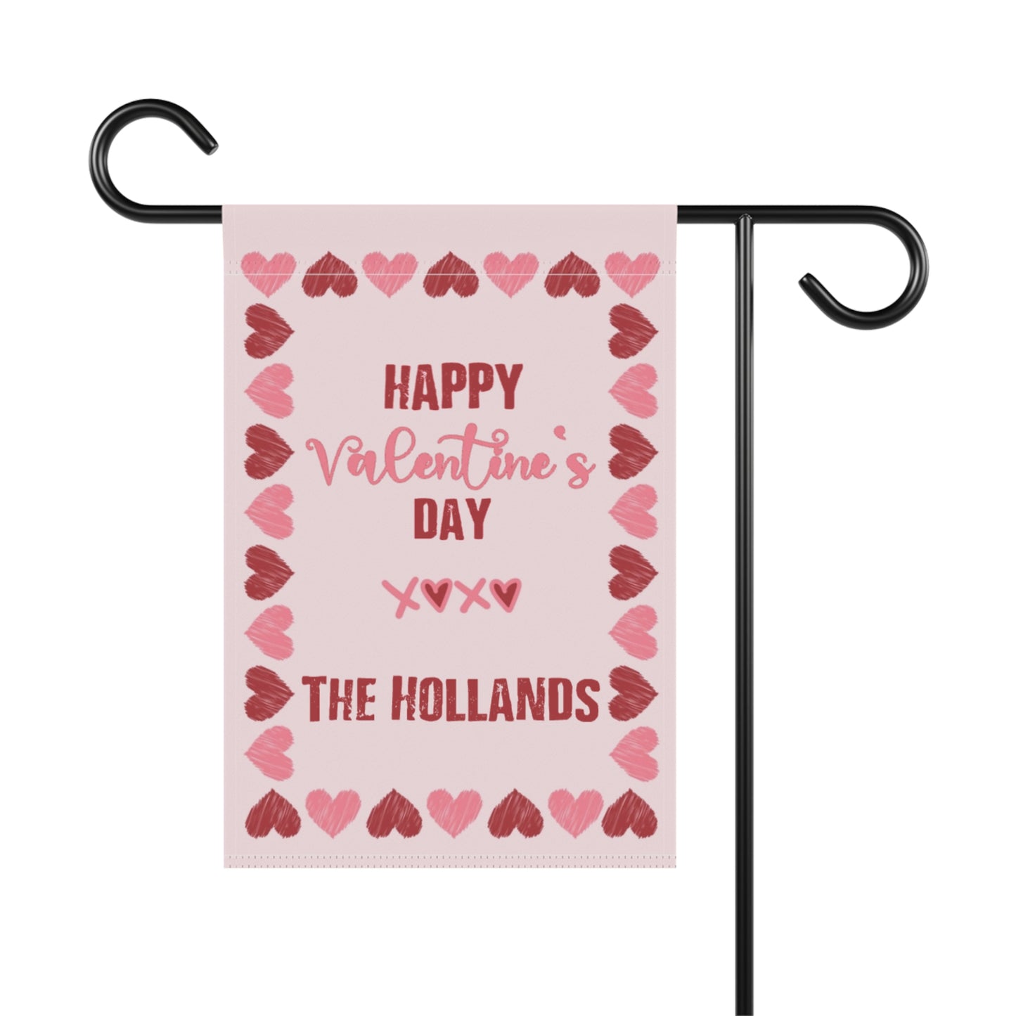 XOXO Hearts Valentine's Day Garden Flag