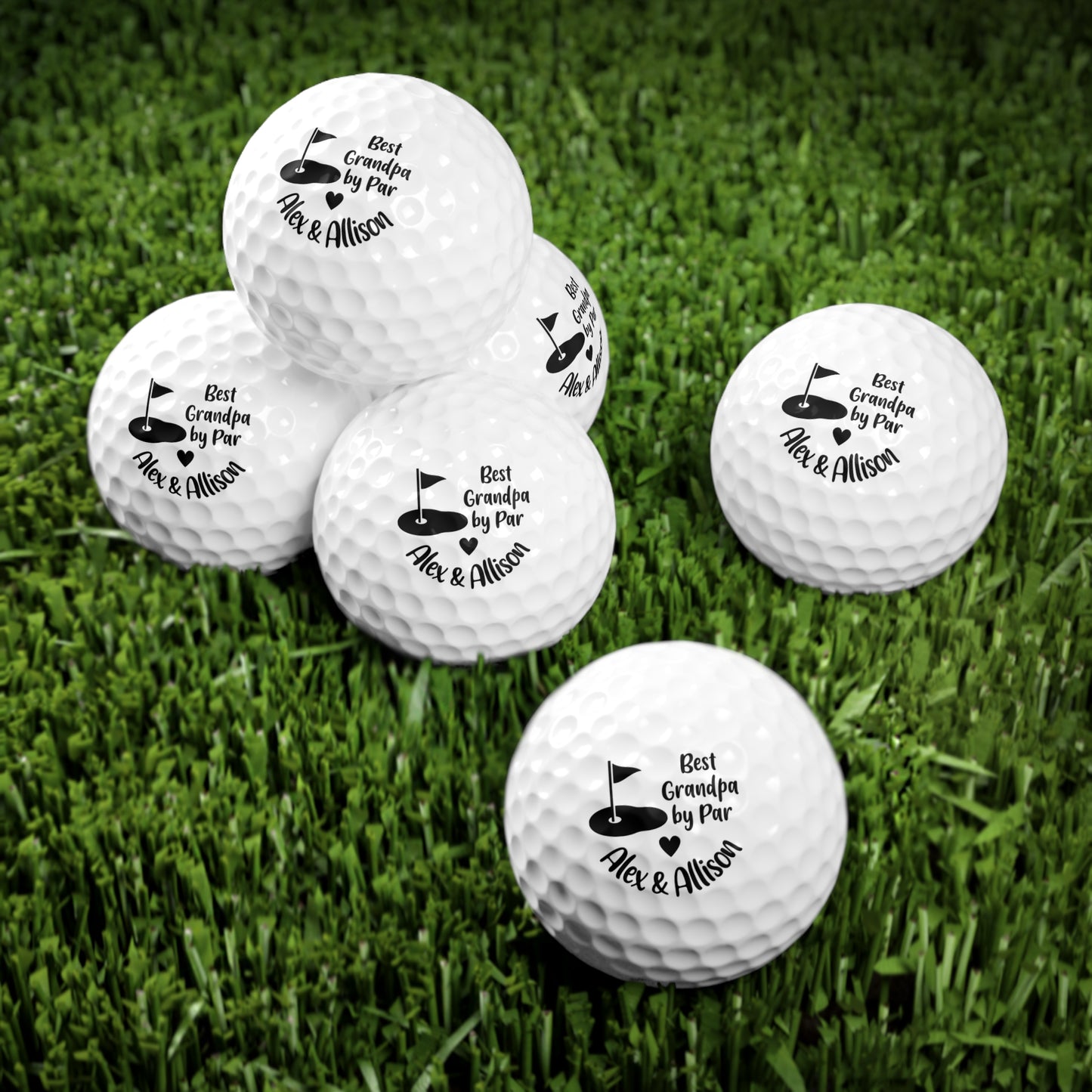 Best Person by Par Pack of Six Golf Balls
