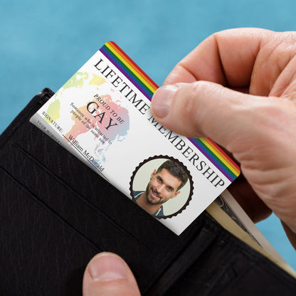 Personalized Gay or Lesbian Lifetime Membership Card