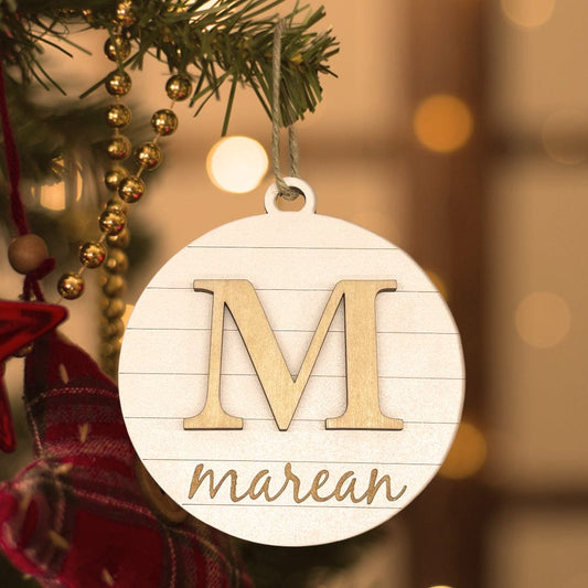  Personalized Wooden Ornament 