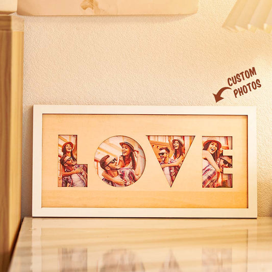 LOVE wooden photo frame