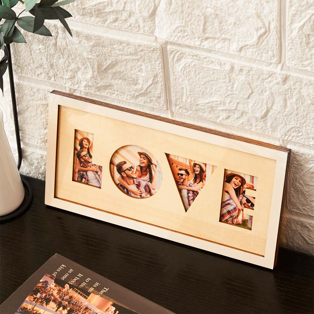 LOVE wooden photo frame