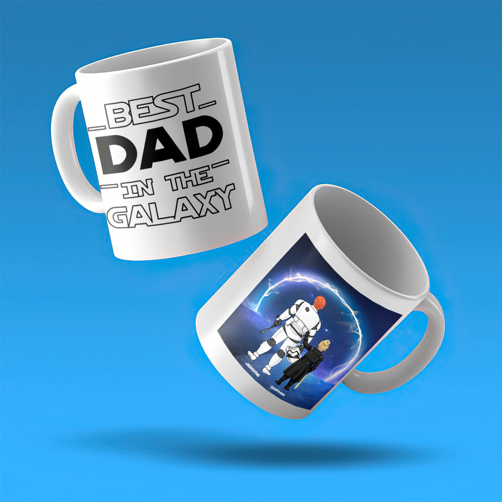 Personalized Best Dad in the Galaxy Mug - Father's Day Gift