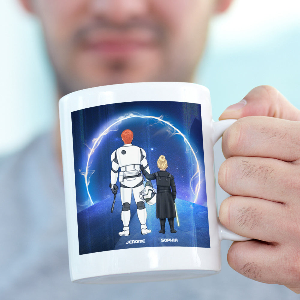 Personalized Best Dad in the Galaxy Mug - Father's Day Gift