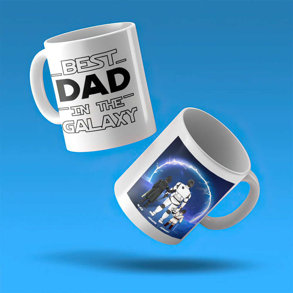 Personalized Best Dad in the Galaxy Mug - Father's Day Gift