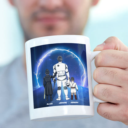 Personalized Best Dad in the Galaxy Mug - Father's Day Gift