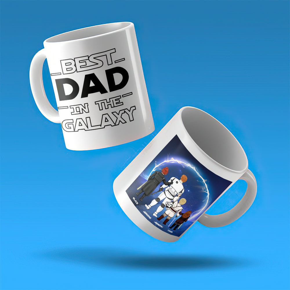 Personalized Best Dad in the Galaxy Mug - Father's Day Gift