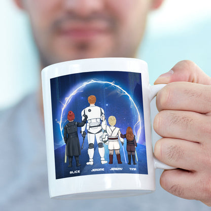 Personalized Best Dad in the Galaxy Mug - Father's Day Gift