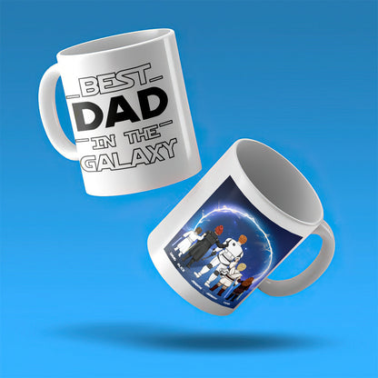 Personalized Best Dad in the Galaxy Mug - Father's Day Gift
