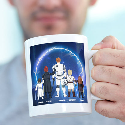 Personalized Best Dad in the Galaxy Mug - Father's Day Gift