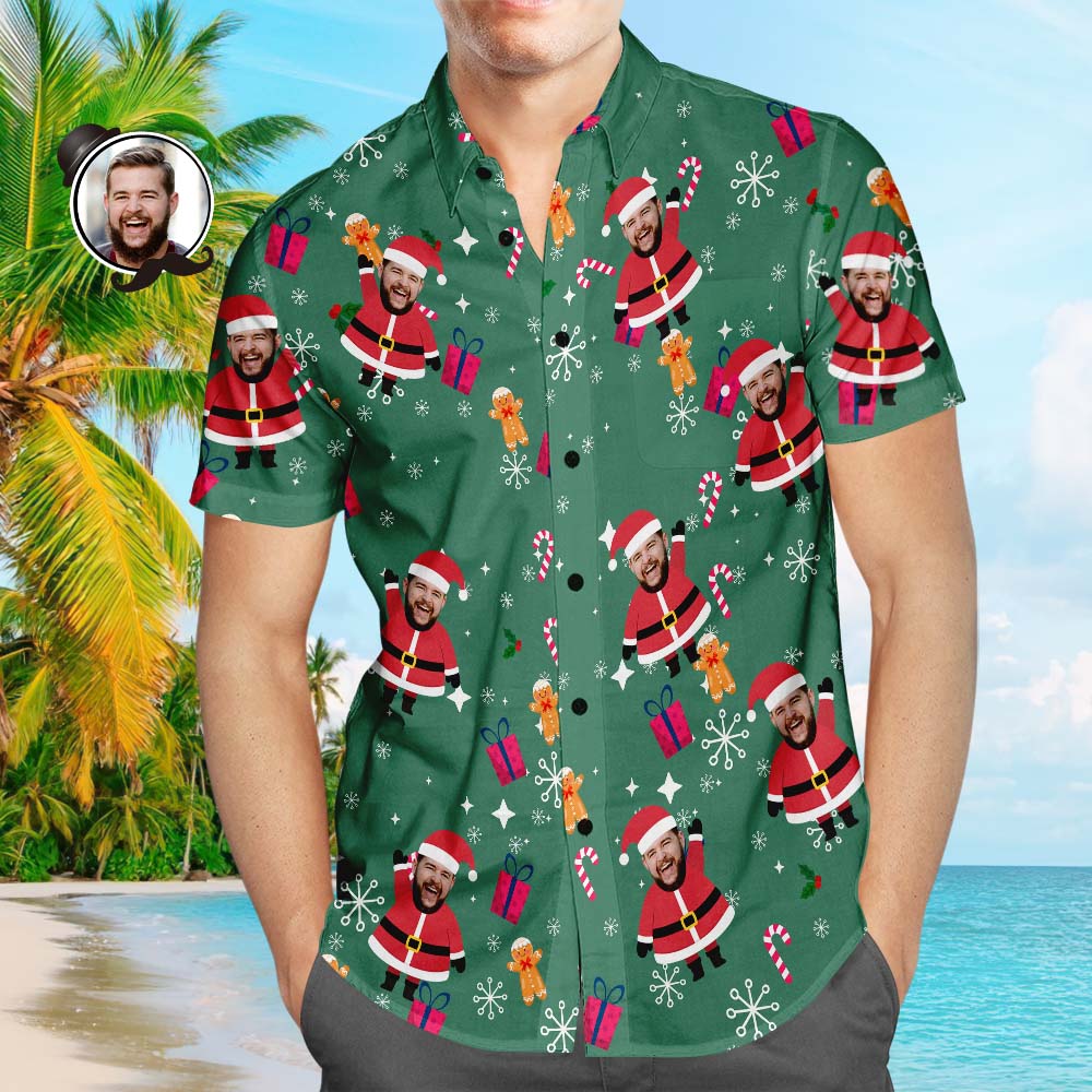 Custom Photo Santa Shirt