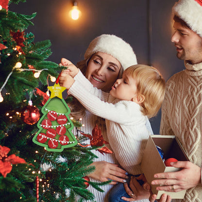 Context Personalized Christmas Tree Shaker Ornament