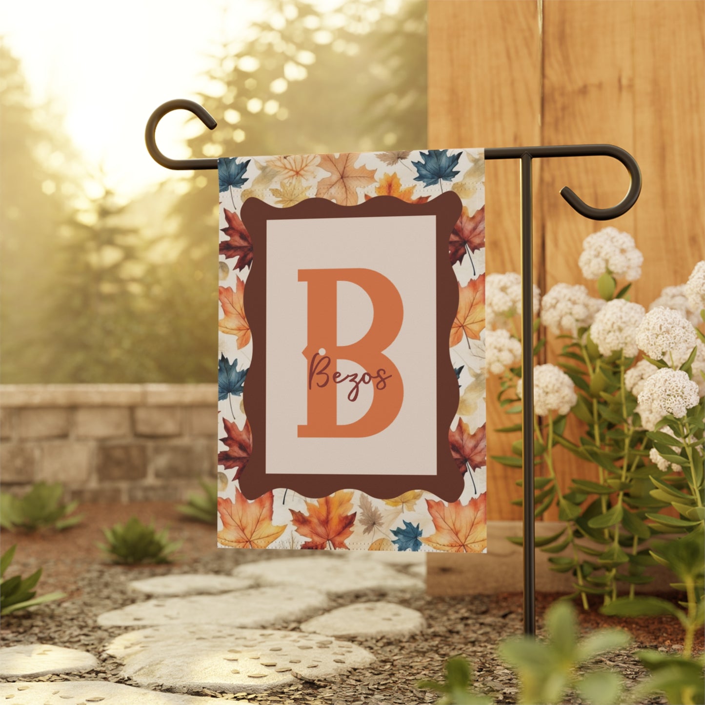 Custom Autumn Leaves Garden Banner & House Flag