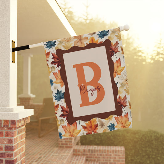 Custom Autumn Leaves Garden Banner & House Flag