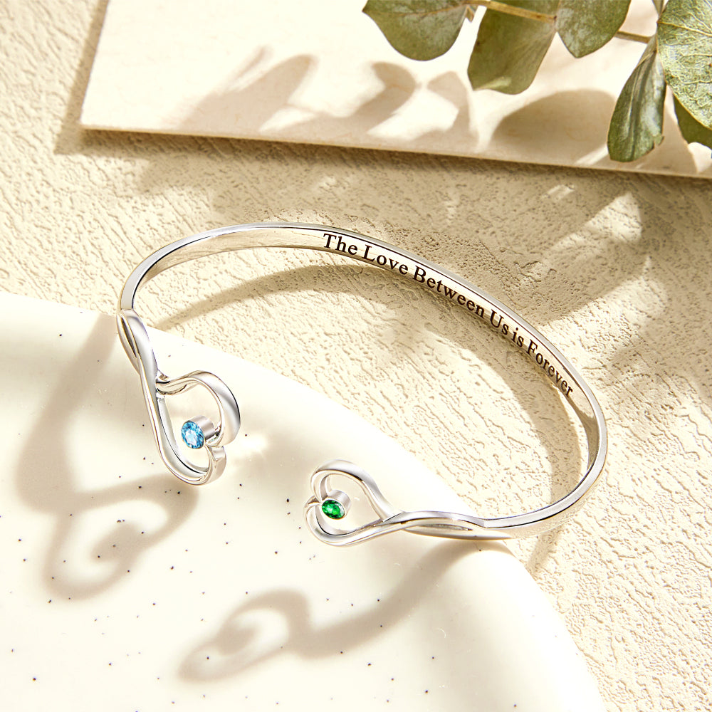 Custom Double Birthstone Bracelet Context