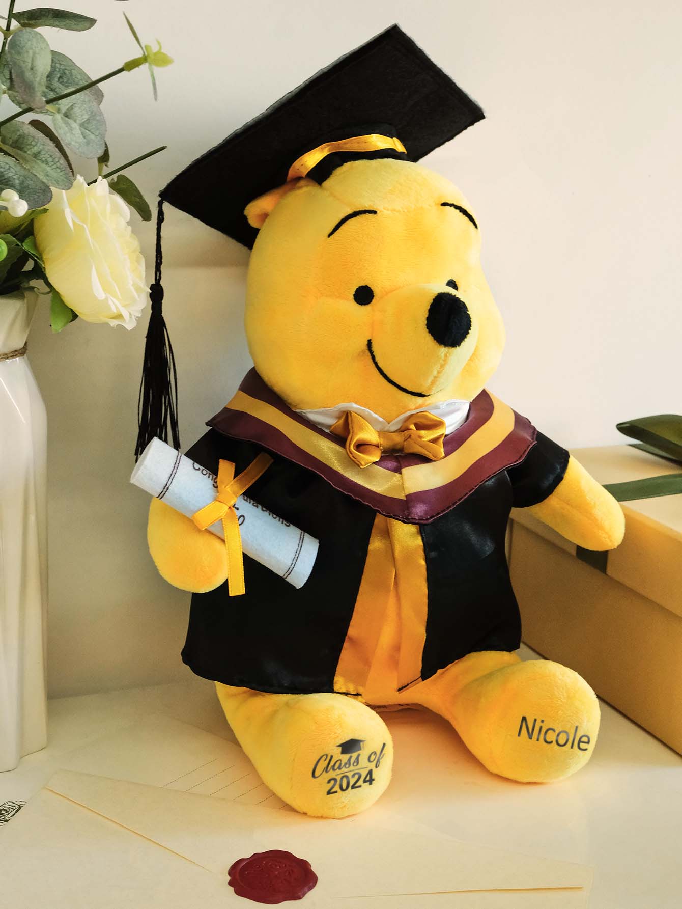 Custom Graduation Bear Stuffed Animal Toy Context