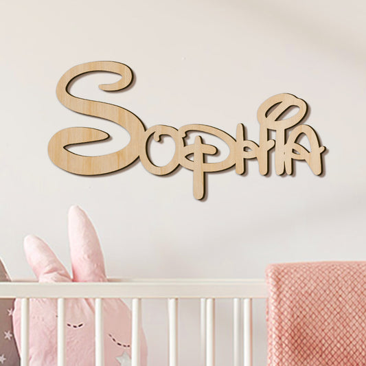Custom Magical Wooden Name Sign Wall Decor