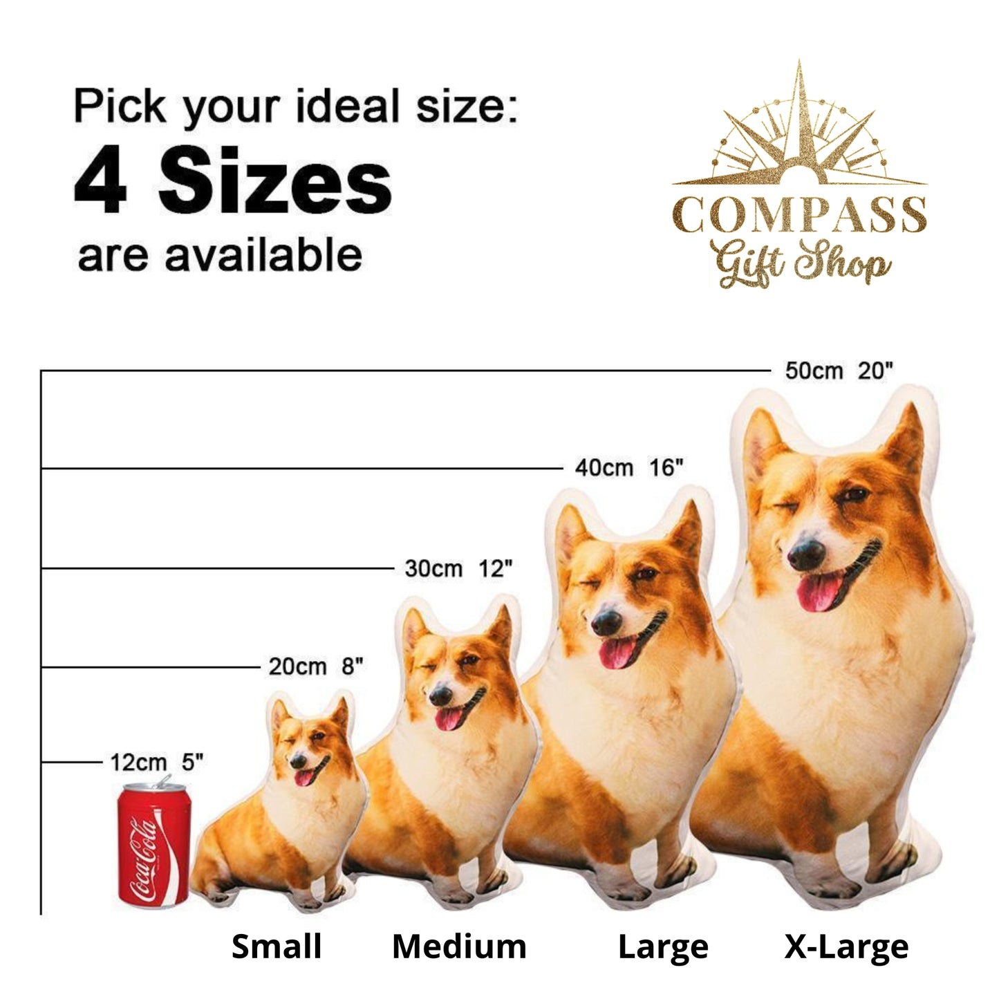 Custom Shaped Pet Portrait Pillow