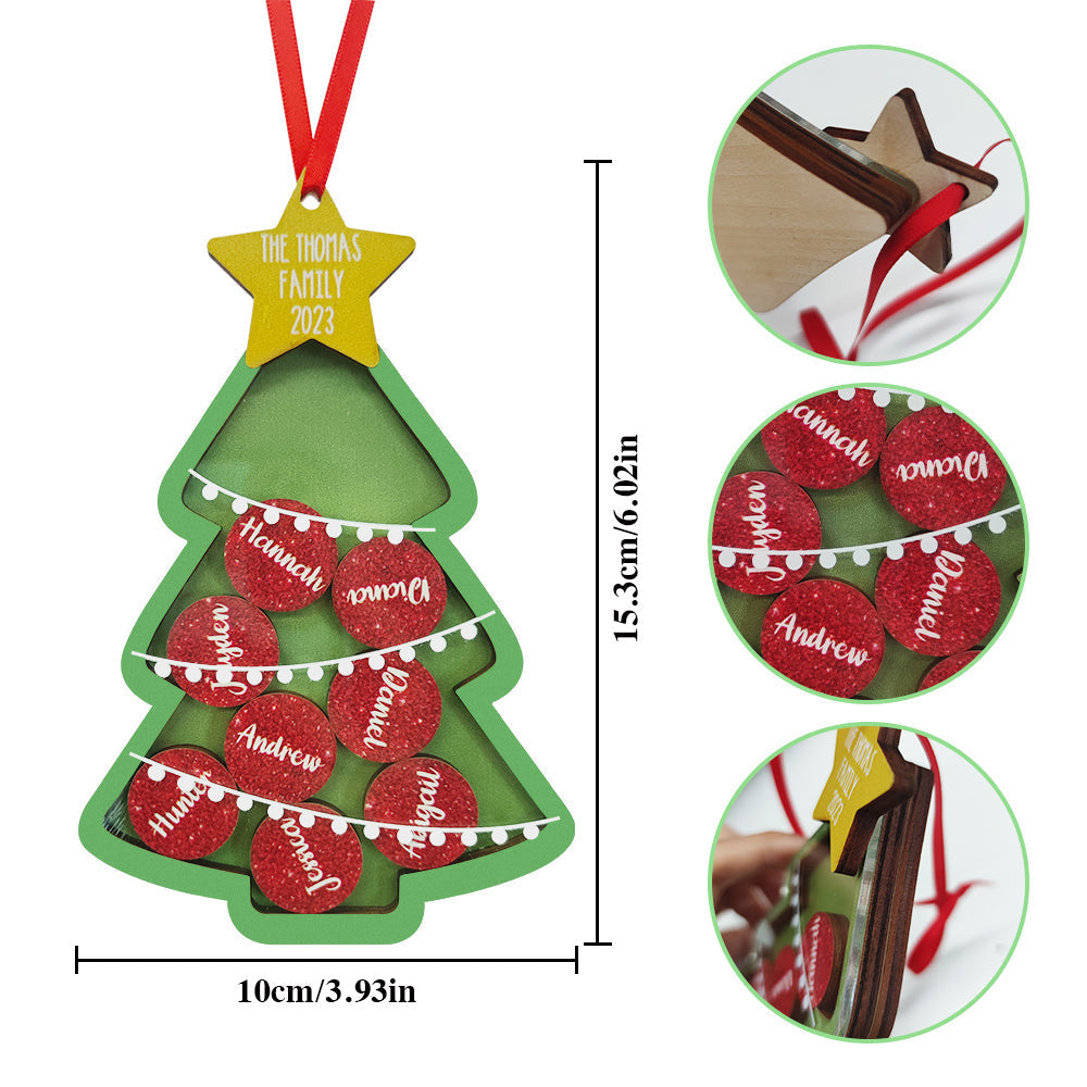 Dimensions Personalized Christmas Tree Shaker Ornament