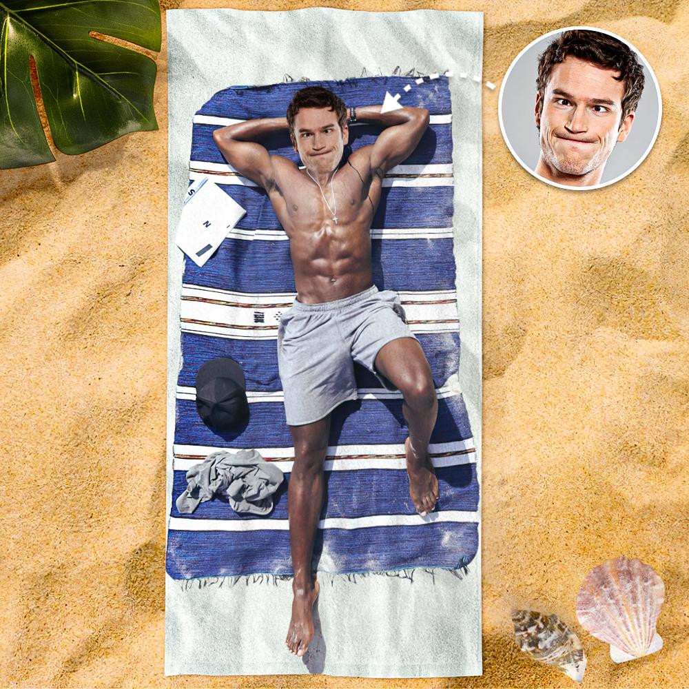 Dream Body Beach Towel with Your Face C