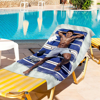 Dream Body Beach Towel with Your Face C Context