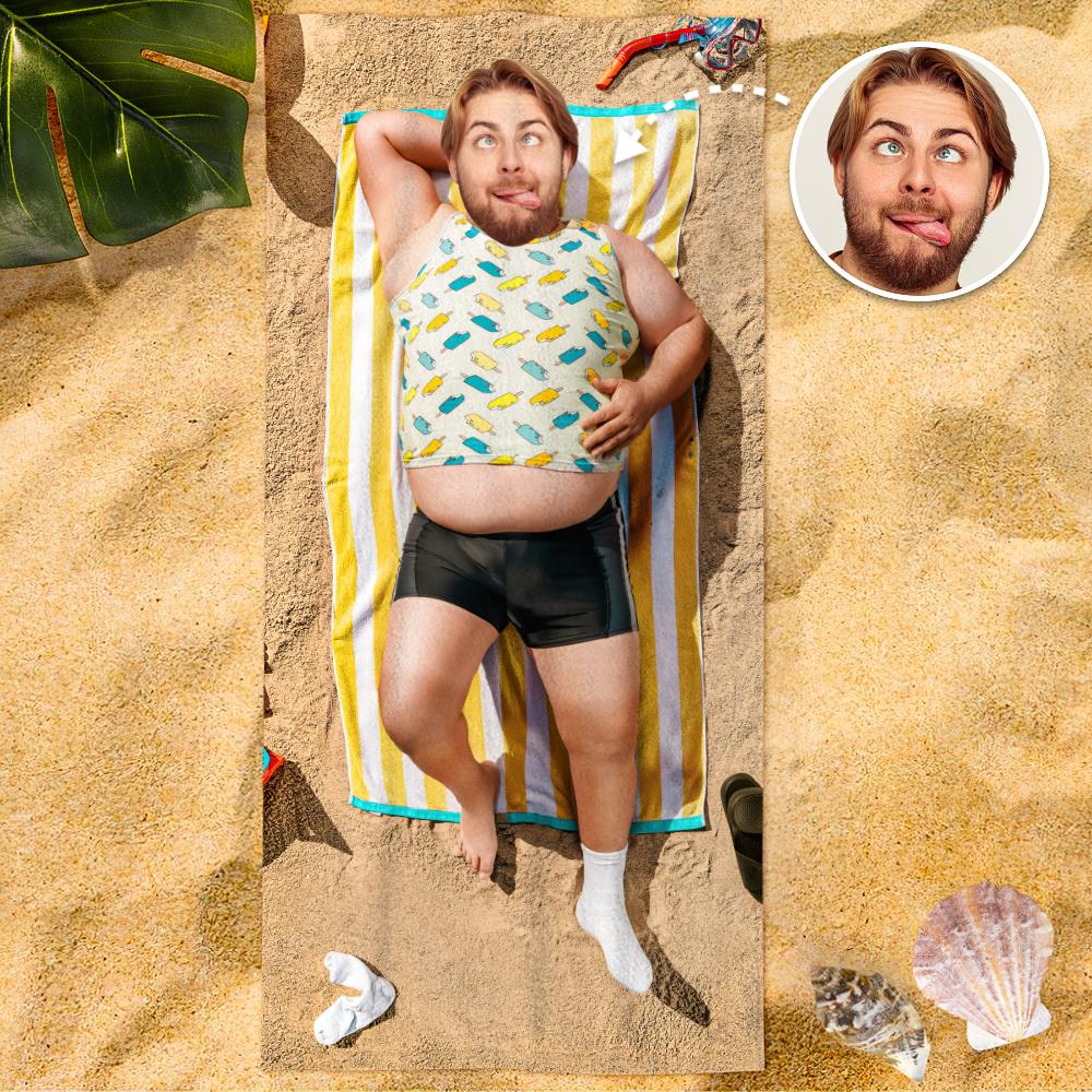 Dream Body Beach Towel with Your Face D