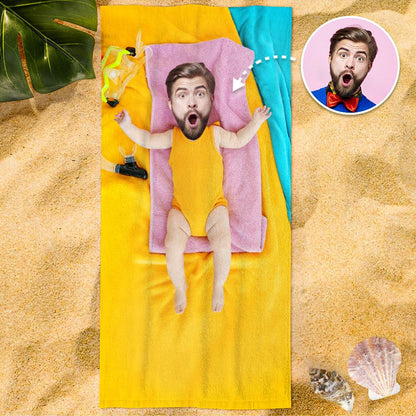 Dream Body Beach Towel with Your Face E