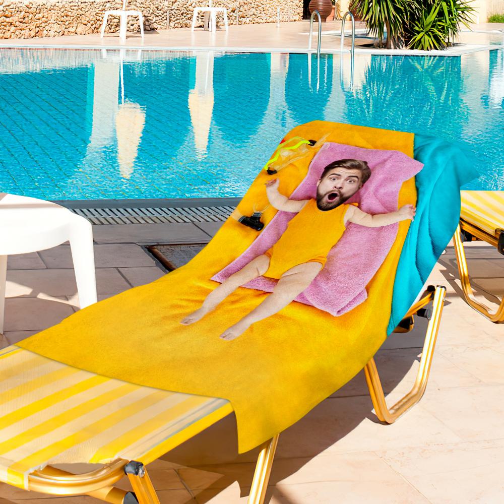 Dream Body Beach Towel with Your Face E Context
