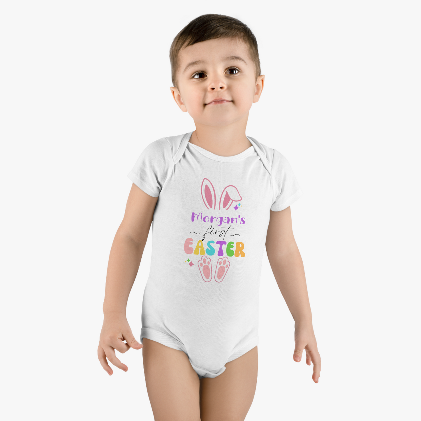 Personalized First Easter Organic Onesie®