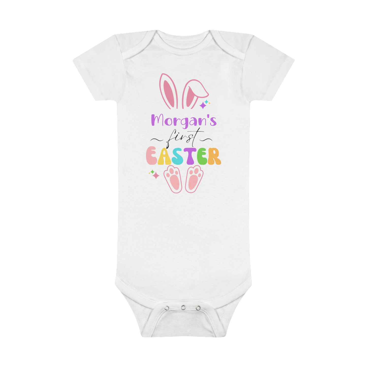 Personalized First Easter Baby Bodysuit