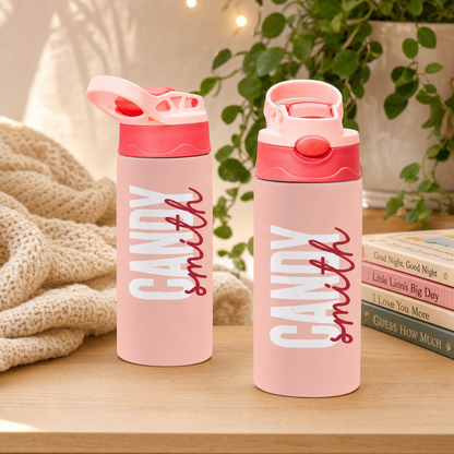 Personalized First and Last Name Water Bottle