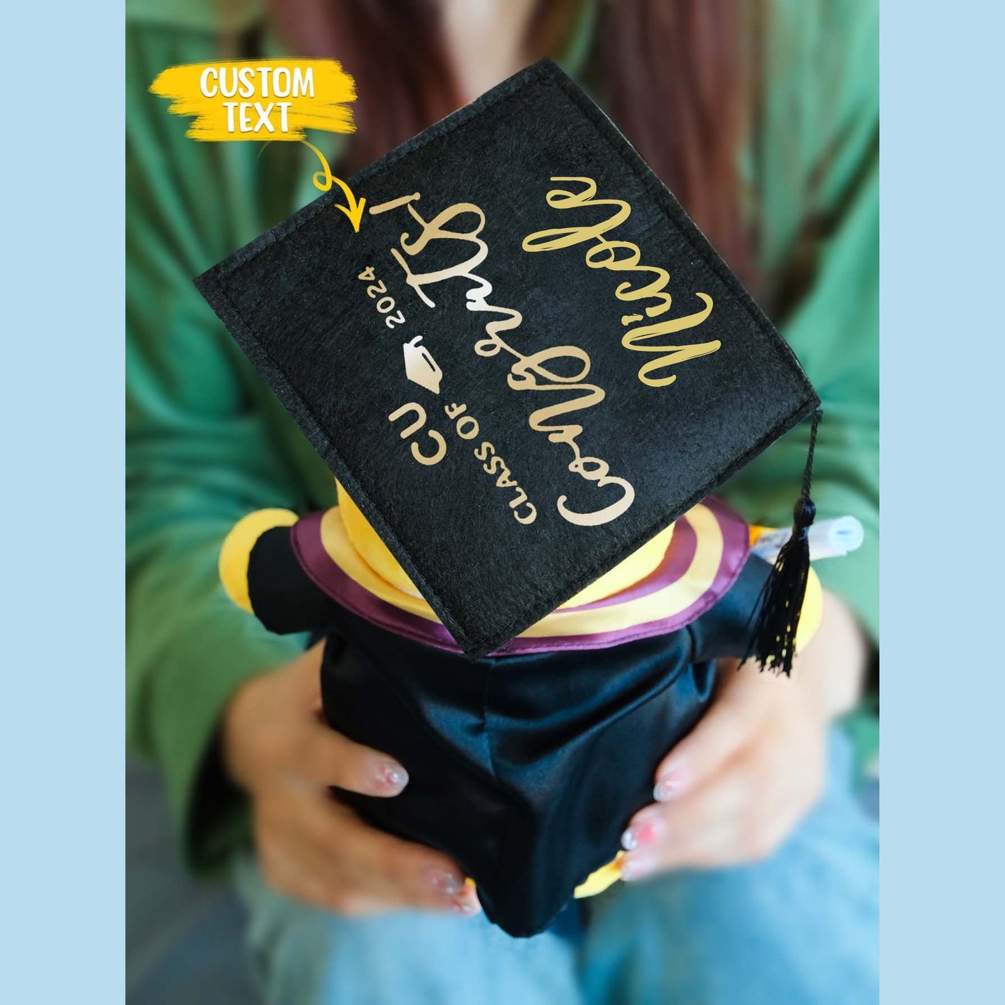Custom Graduation Bear Stuffed Animal Toy