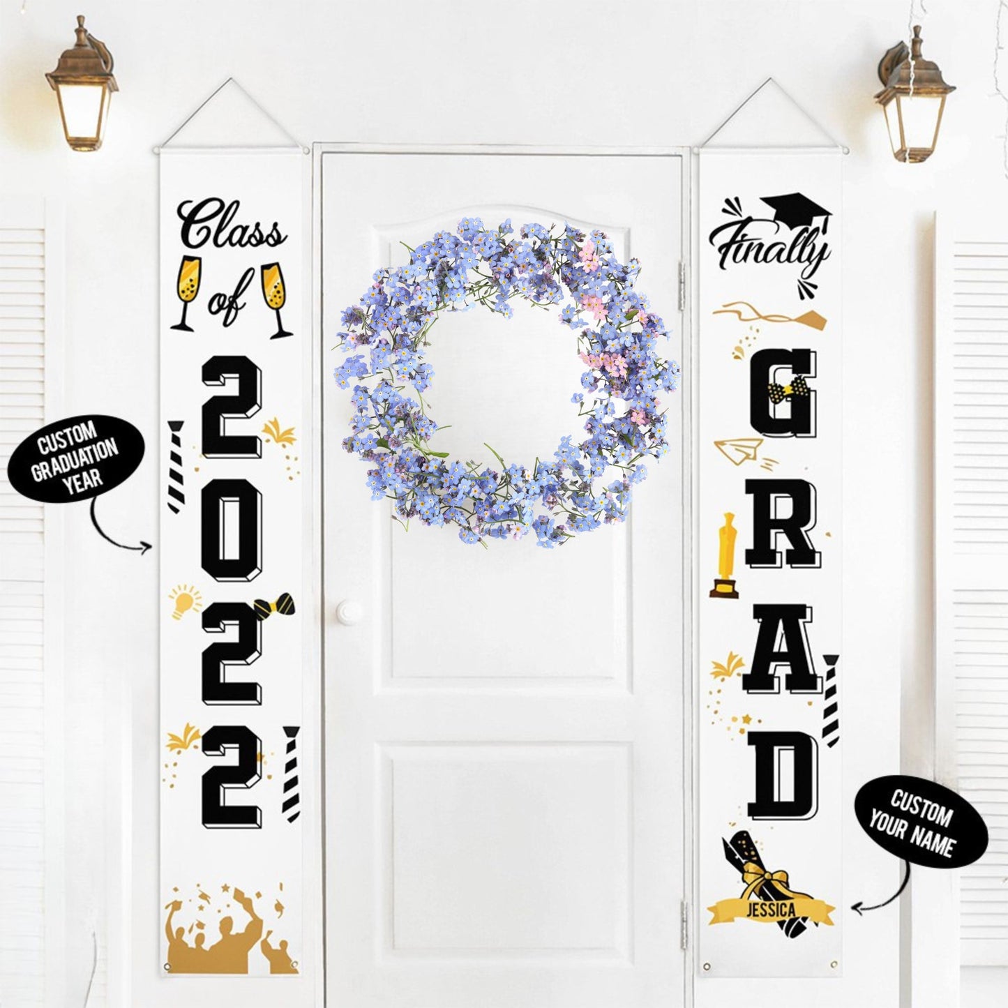 Custom Graduation Door Decoration Banner Set