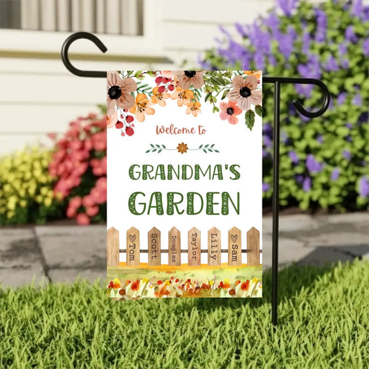 Grandma's Garden Garden Flag