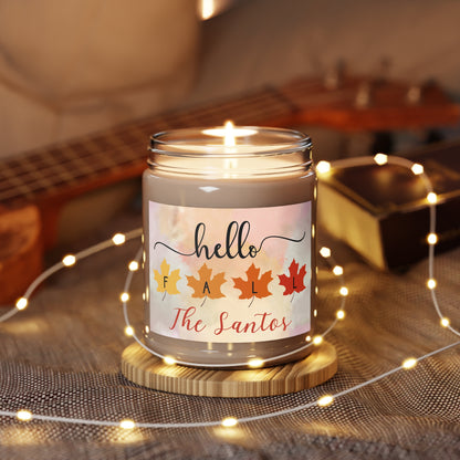 Hello Fall Custom Candle