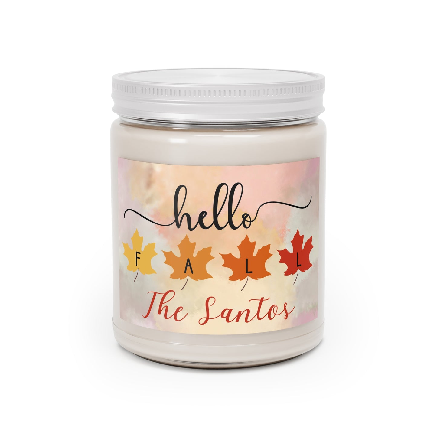 Hello Fall Custom Candle