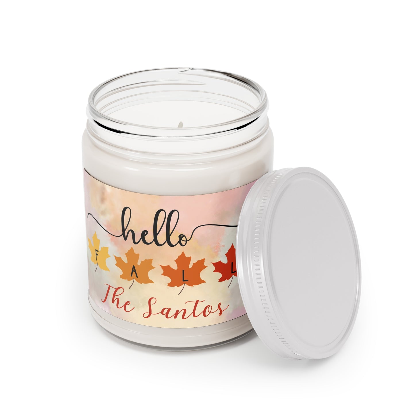 Hello Fall Custom Candle