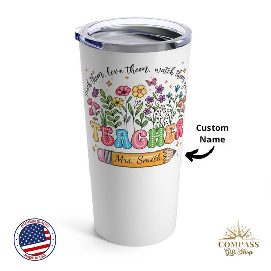 Information about Personalized Teacher's Wildflowers 20oz Tumbler