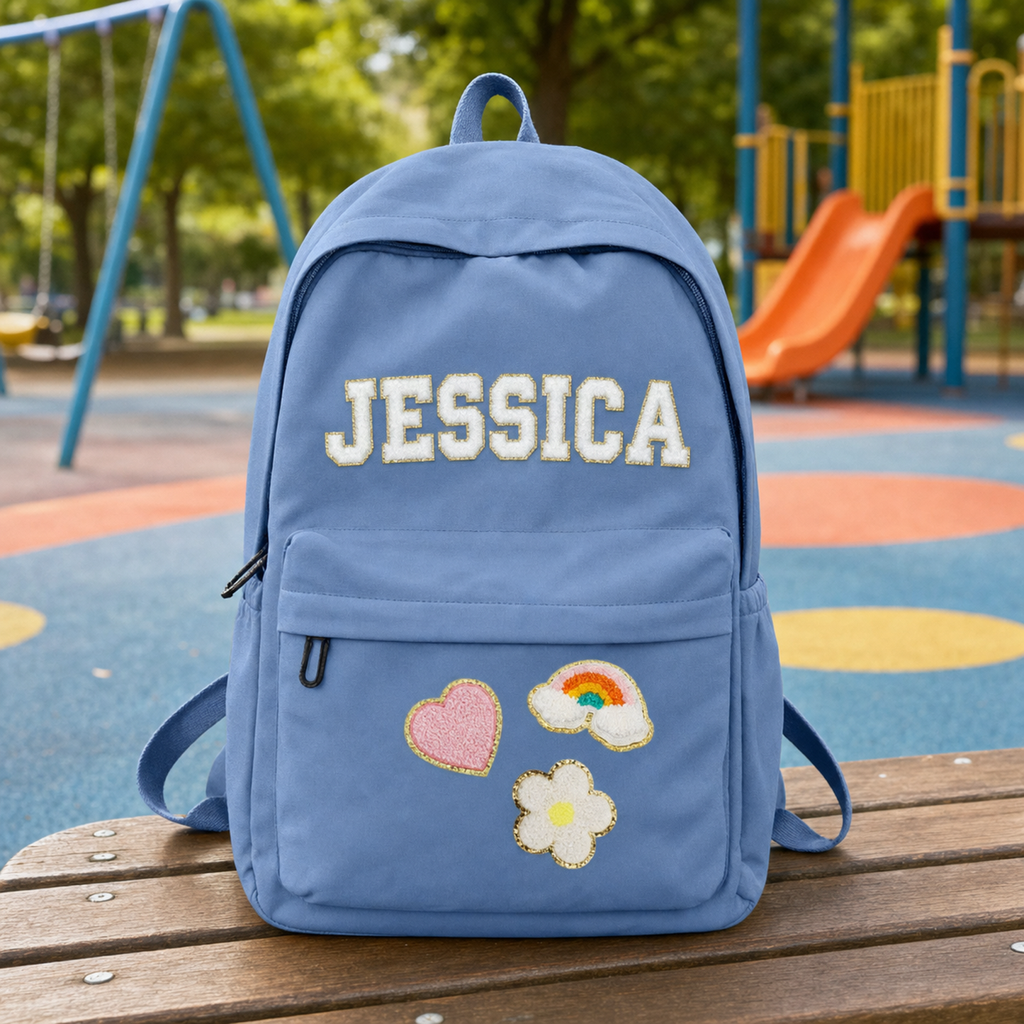 Personalized Backpack and Lunchbox with Custom Name Patches