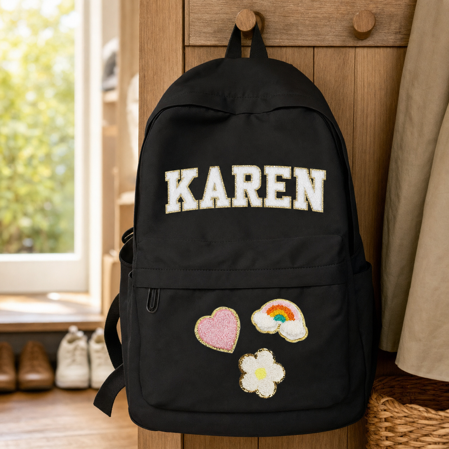Personalized Backpack and Lunchbox with Custom Name Patches