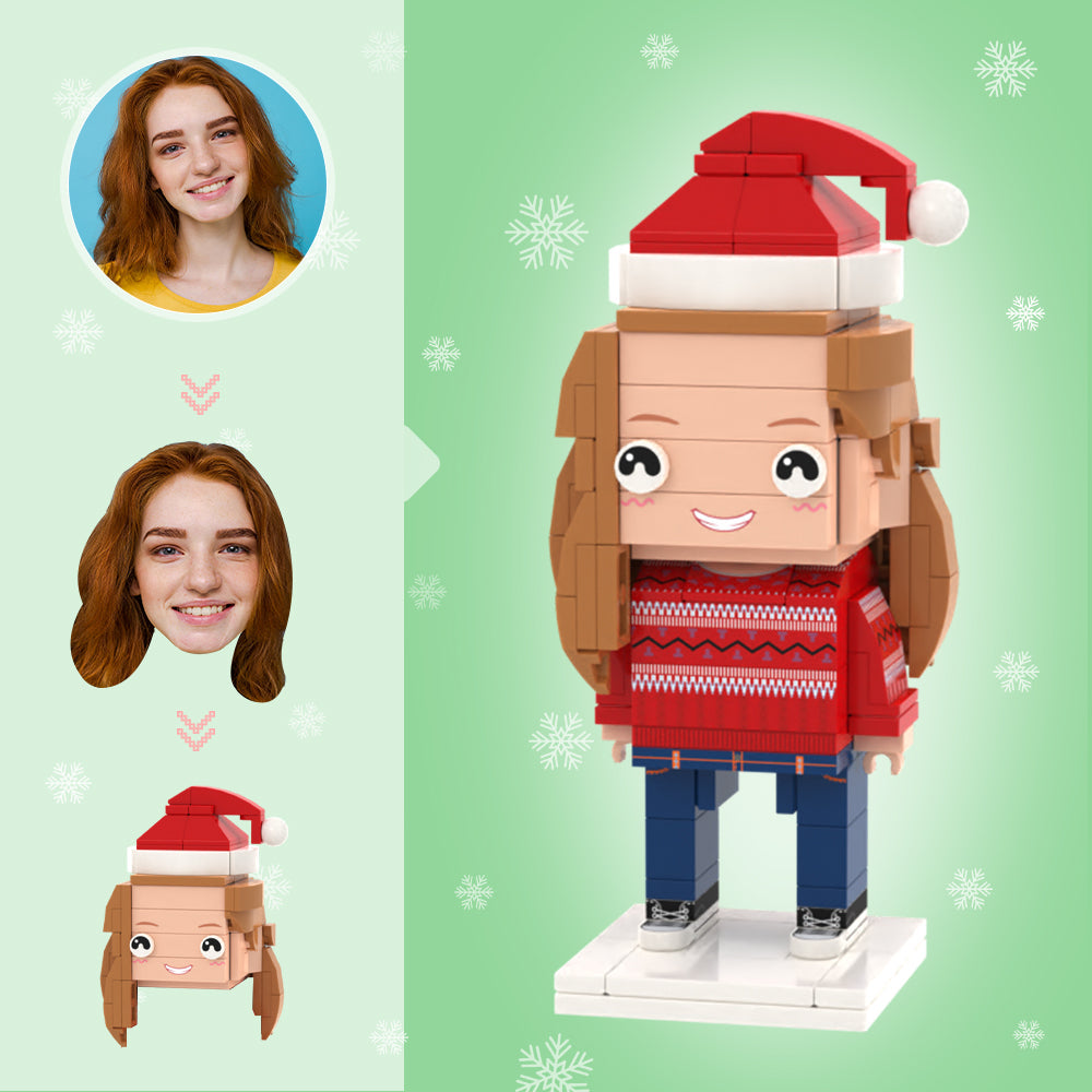 Custom Head Brick Figure Personalized Christmas Gift