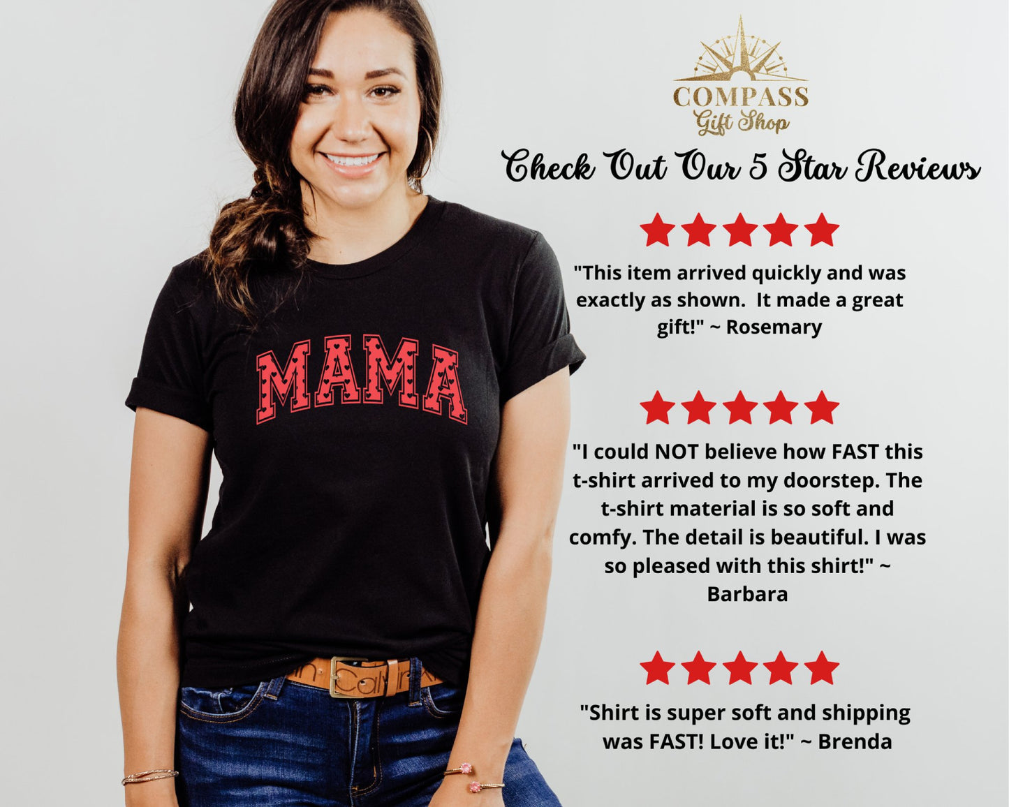 Mama Red Hearts Shirt