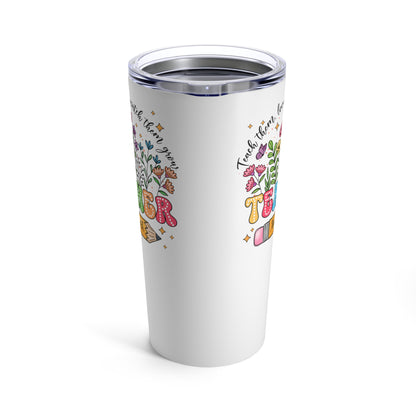 Middle Personalized Teacher's Wildflowers 20oz Tumbler