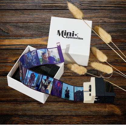 Customizable Insta Mini-Camera Film Roll Photo Keychain