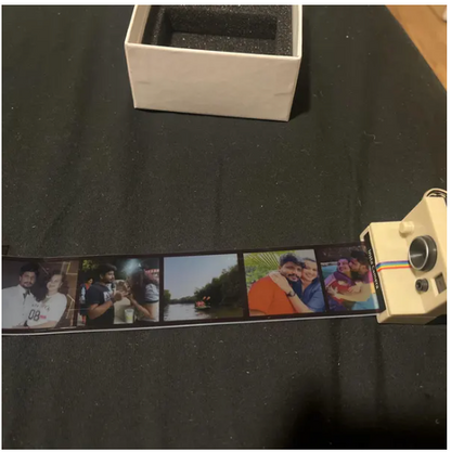 Customizable Insta Mini-Camera Film Roll Photo Keychain