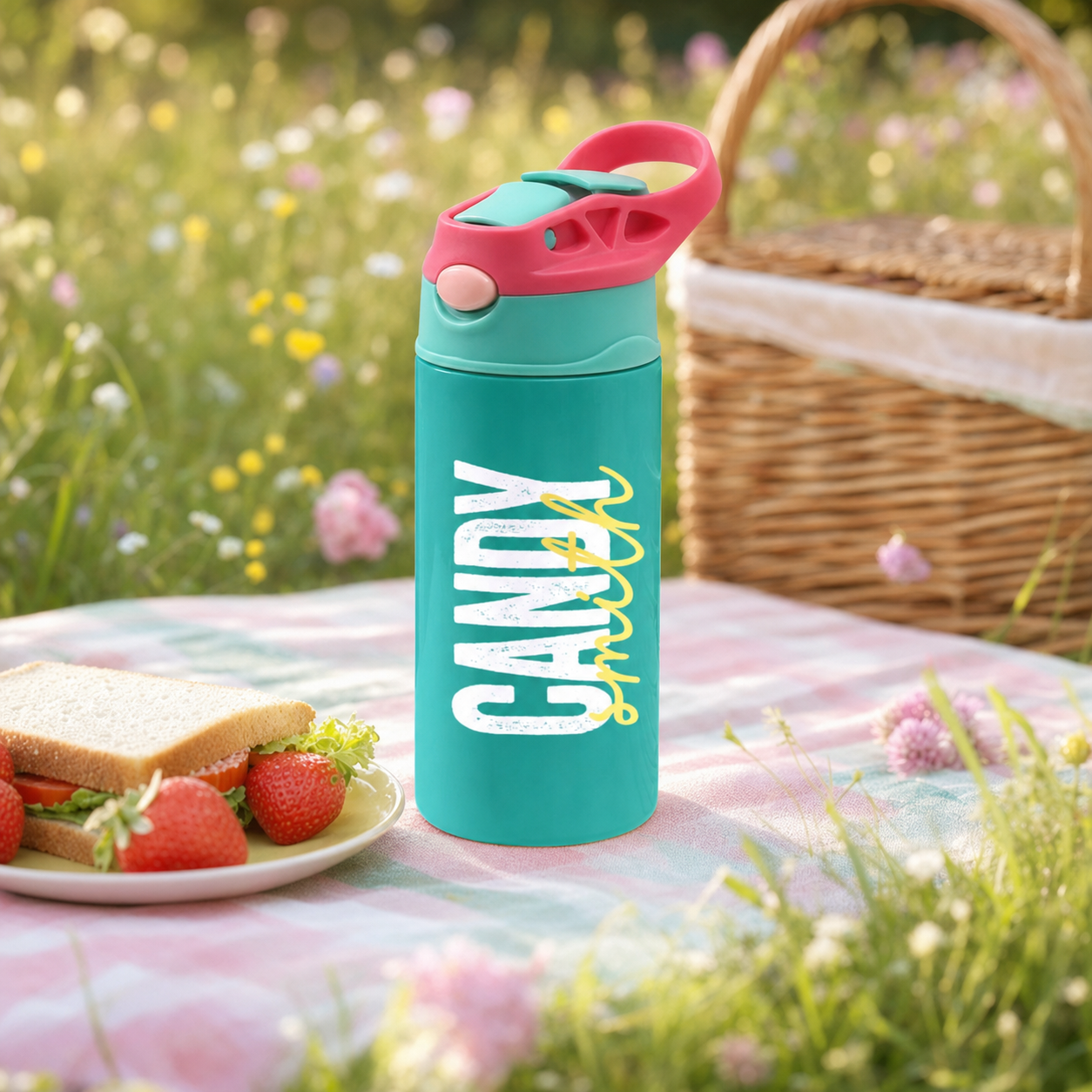 Personalized First and Last Name Water Bottle