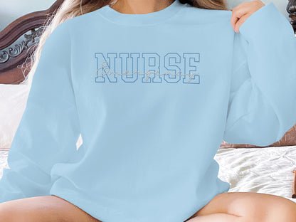 Embroidered Emergency Room Nurse Sweatshirt