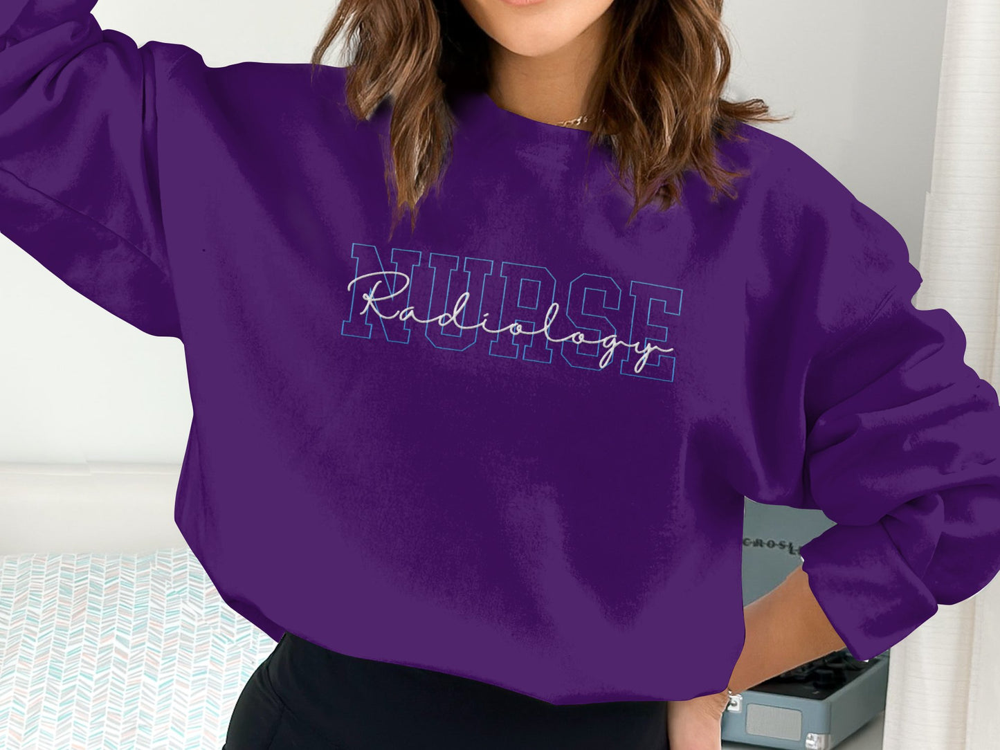 Embroidered Radiology Nurse Sweatshirt