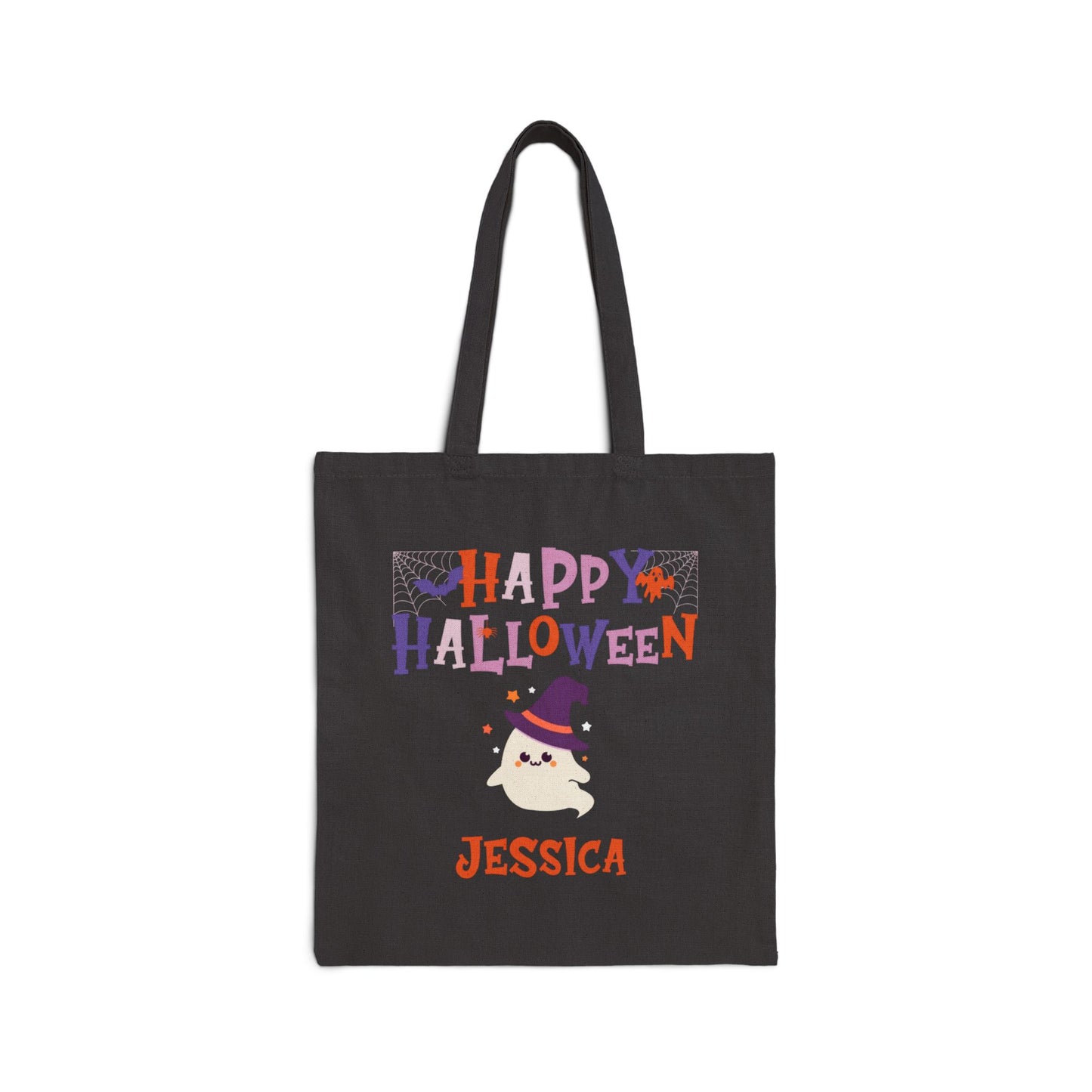 Custom Happy Halloween Ghost Tote Bag