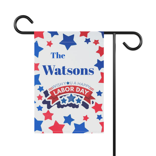 Labor Day Stars Garden Banner